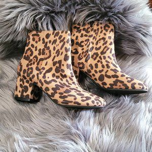 Ladies Leopard Print Booties